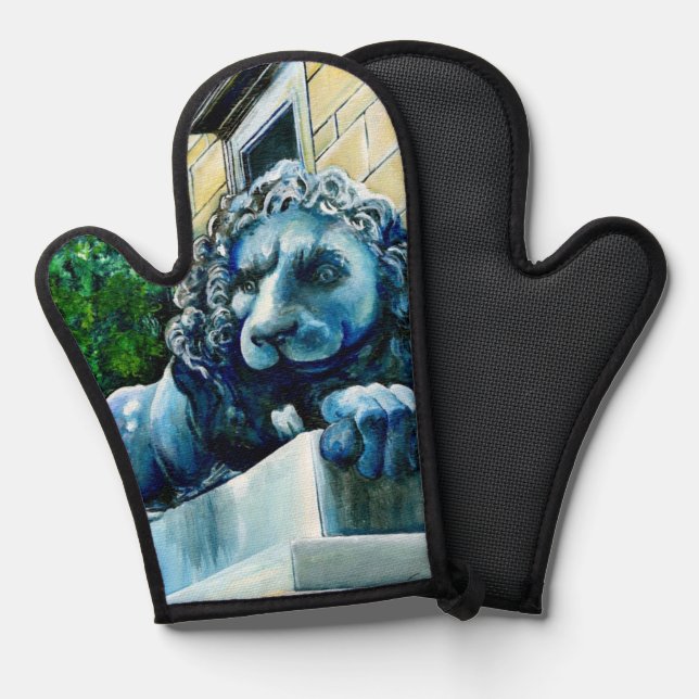 Esteemed Feline Oven Mitt (Front/Back)