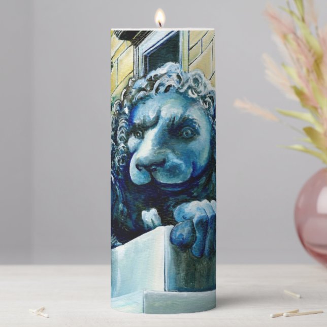 Esteemed Feline Pillar Candle (In Situ)