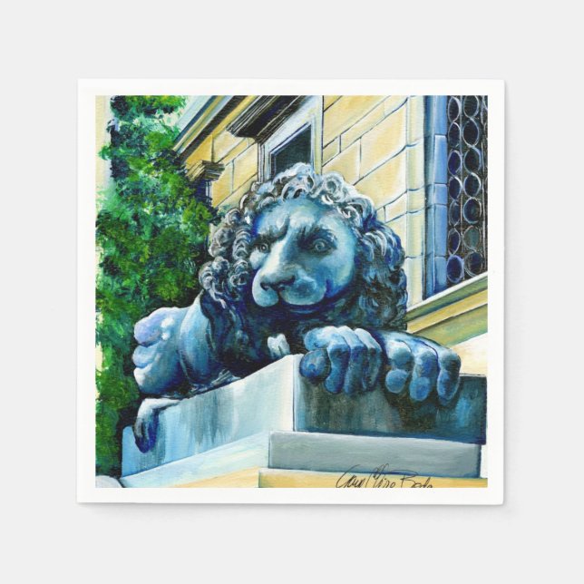 Esteemed Feline, Washington DC, USA Paper Napkins (Front)