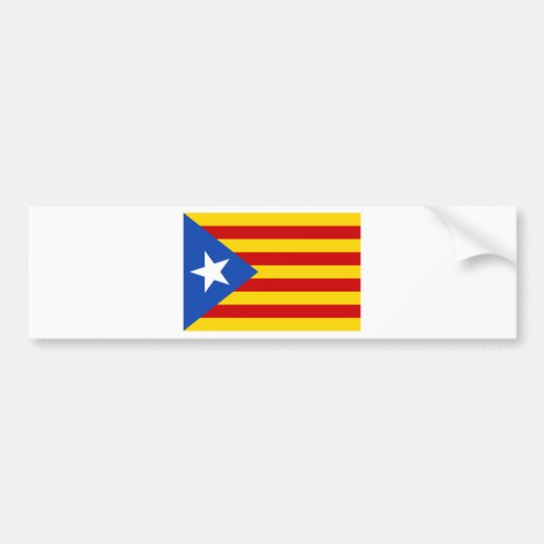 Estelada bandera independentista de Catalunya Bumper Sticker