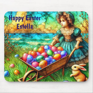 ESTELLA ~ Girl with barrow of eggs ~ Mouse Pad