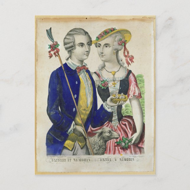 Estelle and Nemorin Postcard (Front)