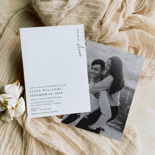 Estelle Minimalist Bridal Shower Invitation (Creator Uploaded)
