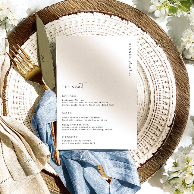 Estelle Minimalist Wedding Menu (Creator Uploaded)