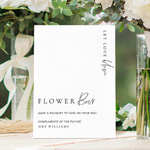 Estelle Modern Minimal Flower Bar Sign