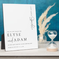 Estelle Modern Minimal Sparkler Send Off Sign