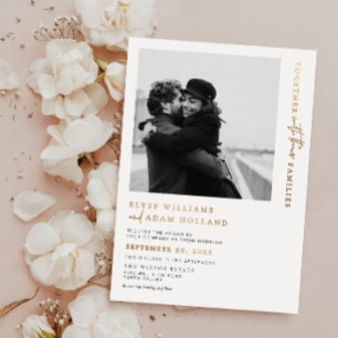 Estelle Photo Gold Foil Foil Wedding Invitation Foil Invitation