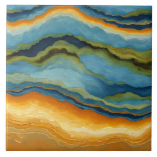 "Estepona" Horizontal Fractured Layers Ceramic Tile