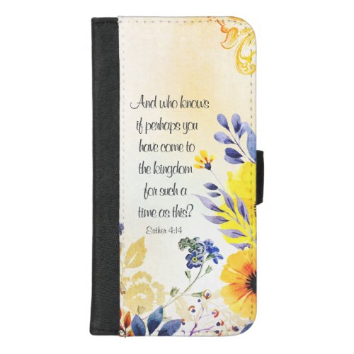 Ester 414 Come to the Kingdom for such a Time iPhone 87 Plus Wallet Case