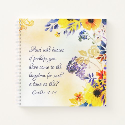 Ester 414 Come to the Kingdom for such a Time Notebook