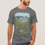 Estero Bay Central California Illustration Beach T T-Shirt<br><div class="desc">Check out this awesome illustration of Estero Bay on the Central California coast! Check out my shop for more designs too! Collect all the parks, I'm creating new ones all the time. I love stickers! What about you? Check out my shop for more hiking, camping, vanlife, birds and lots more!...</div>