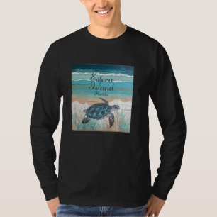 Estero Island Florida Sea Turtle Lover Coastal Blu T-Shirt