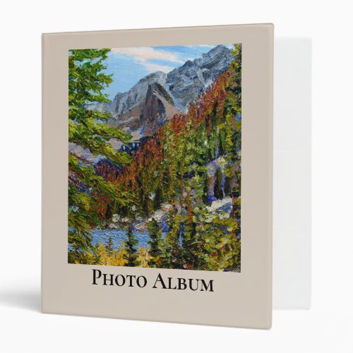 Estes Park Beautiful Lake in Colorado 3 Ring Binder