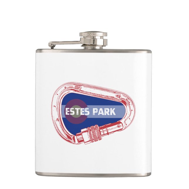 Estes Park Climbing Carabiner Flask (Front)