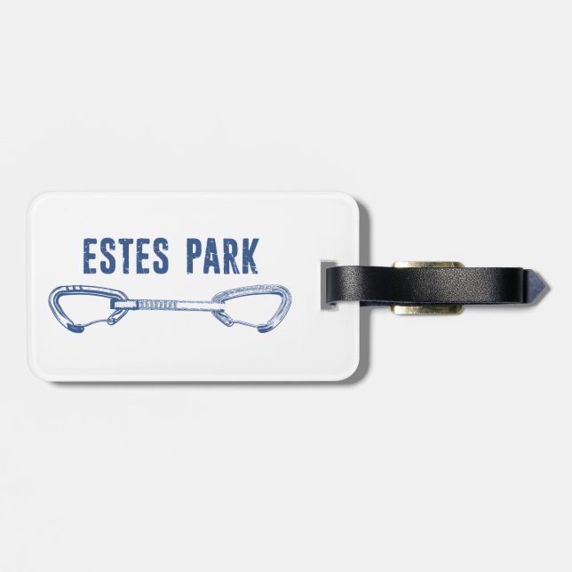 Estes Park Climbing Quickdraw Luggage Tag (Back Horizontal)