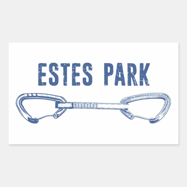 Estes Park Climbing Quickdraw Rectangular Sticker (Front)