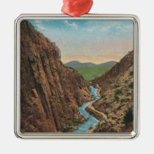 Estes Park, CO - View of Big Thompson Canon Metal Ornament