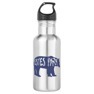 Estes Park Colorado Bear Stainless Steel Water Bottle