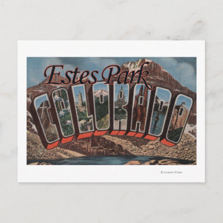 Estes Park, Colorado - Large Letter Scenes Postcard