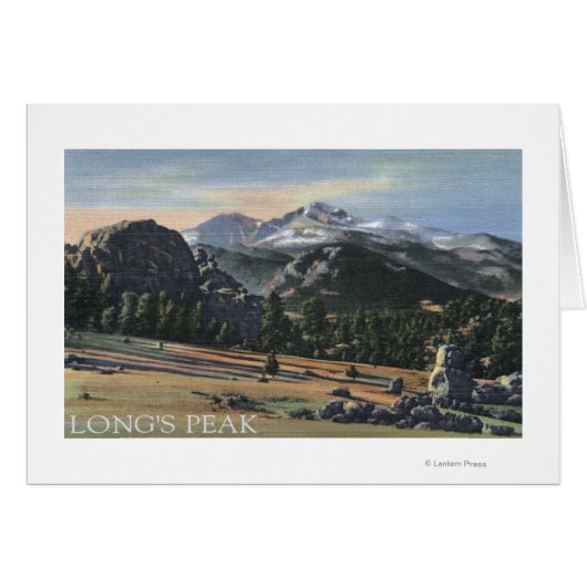 Estes Park, Colorado - Longs Peak View Cards (Front Horizontal)