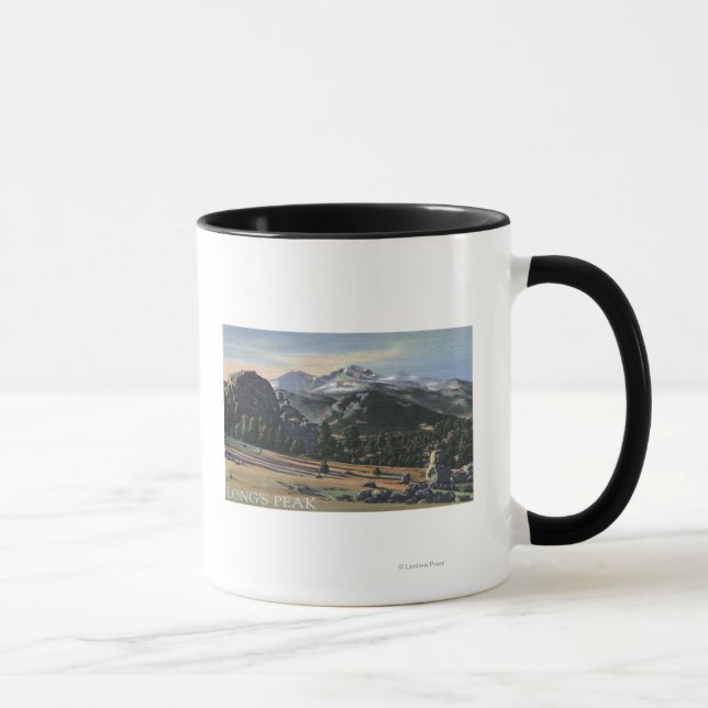 Estes Park, Colorado - Longs Peak View Mug (Right)