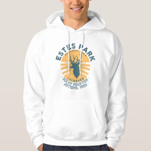 Estes Park Colorado National Park Elk Mountain Hoodie