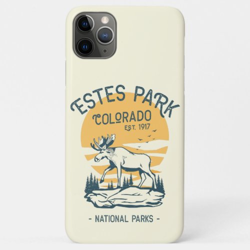 Estes Park Colorado National Park Moose Sunset  iPhone 11 Pro Max Case