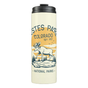 Estes Park Colorado National Park Moose Sunset Thermal Tumbler