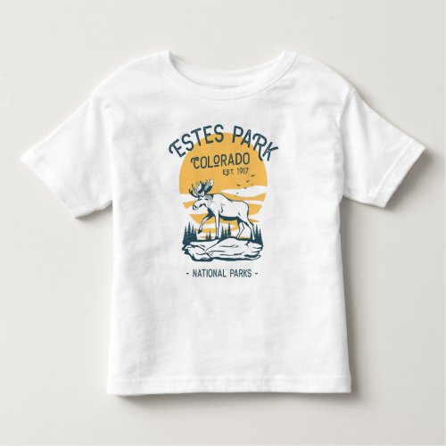 Estes Park Colorado National Park Moose Sunset  Toddler T_shirt