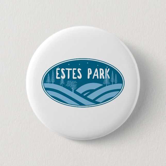 Estes Park Colorado Outdoors Button (Front)