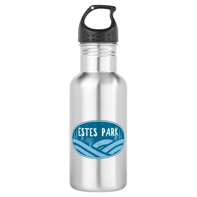 Estes Park Colorado Outdoors Stainless Steel Water Bottle (Front)