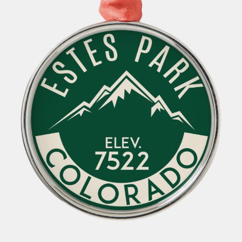 Estes Park Colorado Rocky Mountain National Park Metal Ornament