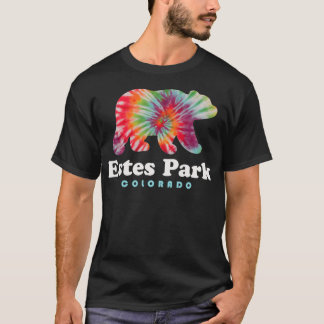 Estes Park Colorado Rocky Mountains Bear Tie Dye  T-Shirt