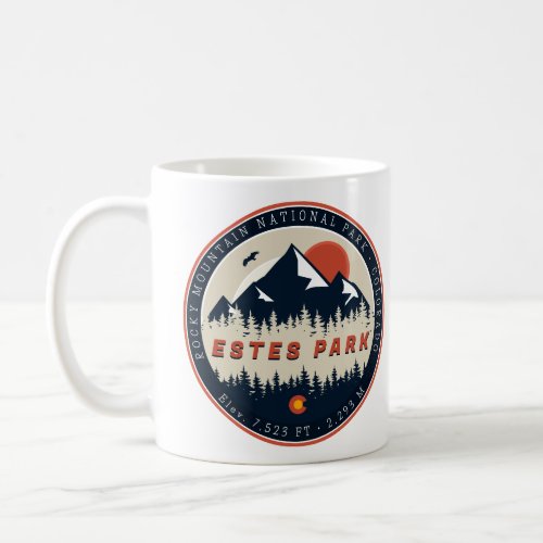 Estes Park Colorado Ski Mountain Vintage 80s Coffee Mug