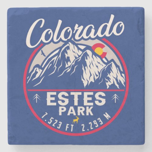 Estes Park Colorado Souvenirs _ hiking camping Stone Coaster