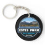 Estes Park Colorado Travel Art Emblem Keychain