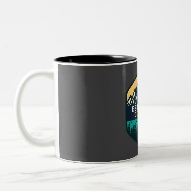 Estes park colorado  Two-Tone coffee mug (Left)