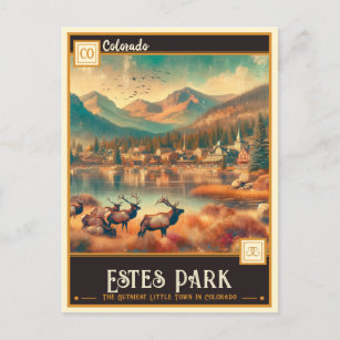 Estes Park, Colorado   Vintage Postcard