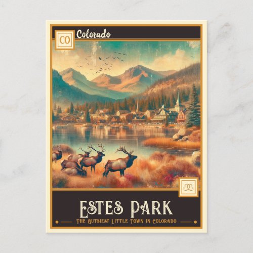 Estes Park Colorado  Vintage Postcard