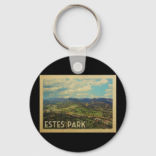 Estes Park Colorado Vintage Travel Keychain
