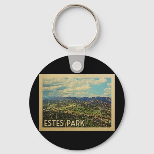 Estes Park Colorado Vintage Travel Keychain