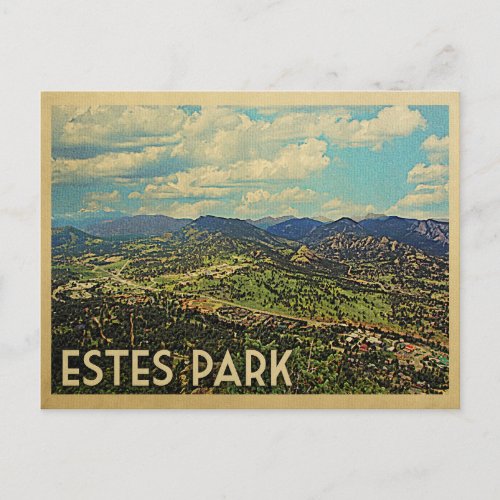 Estes Park Colorado Vintage Travel Postcard