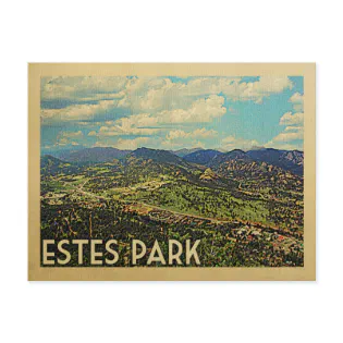 Estes Park Colorado Vintage Travel Postcard