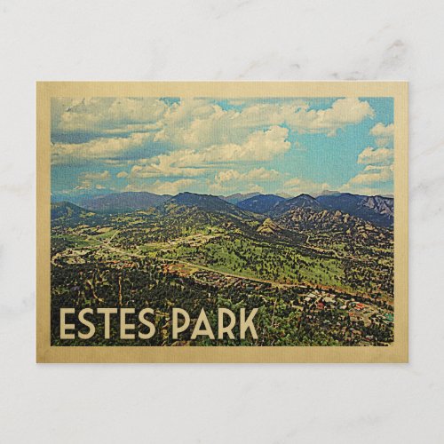 Estes Park Colorado Vintage Travel Postcard