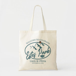 Estes Park Colorado Wedding Welcome Tote Bag