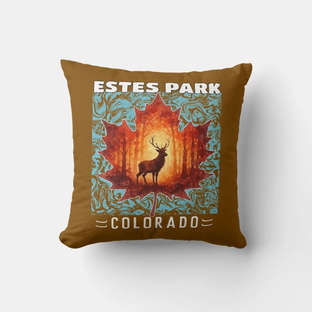Estes Park Throw Pillow (Front)