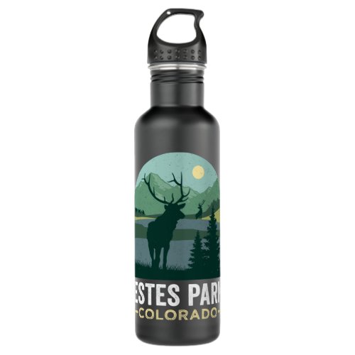 Estes Park TShirt Elks Retro Vintage Estes Park Co Stainless Steel Water Bottle