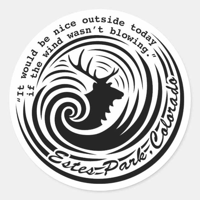 Estes Wind white sticker (Front)