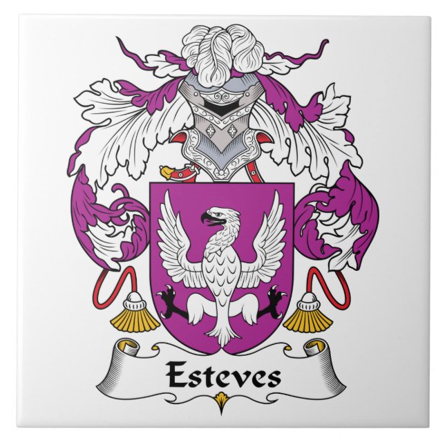 Esteves Family Crest Tile (Front)