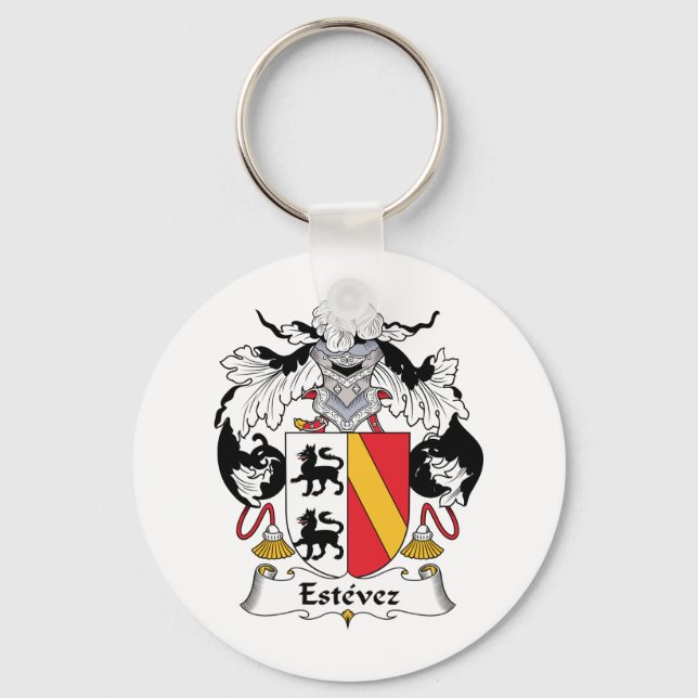 Estevez Family Crest Keychain (Front)